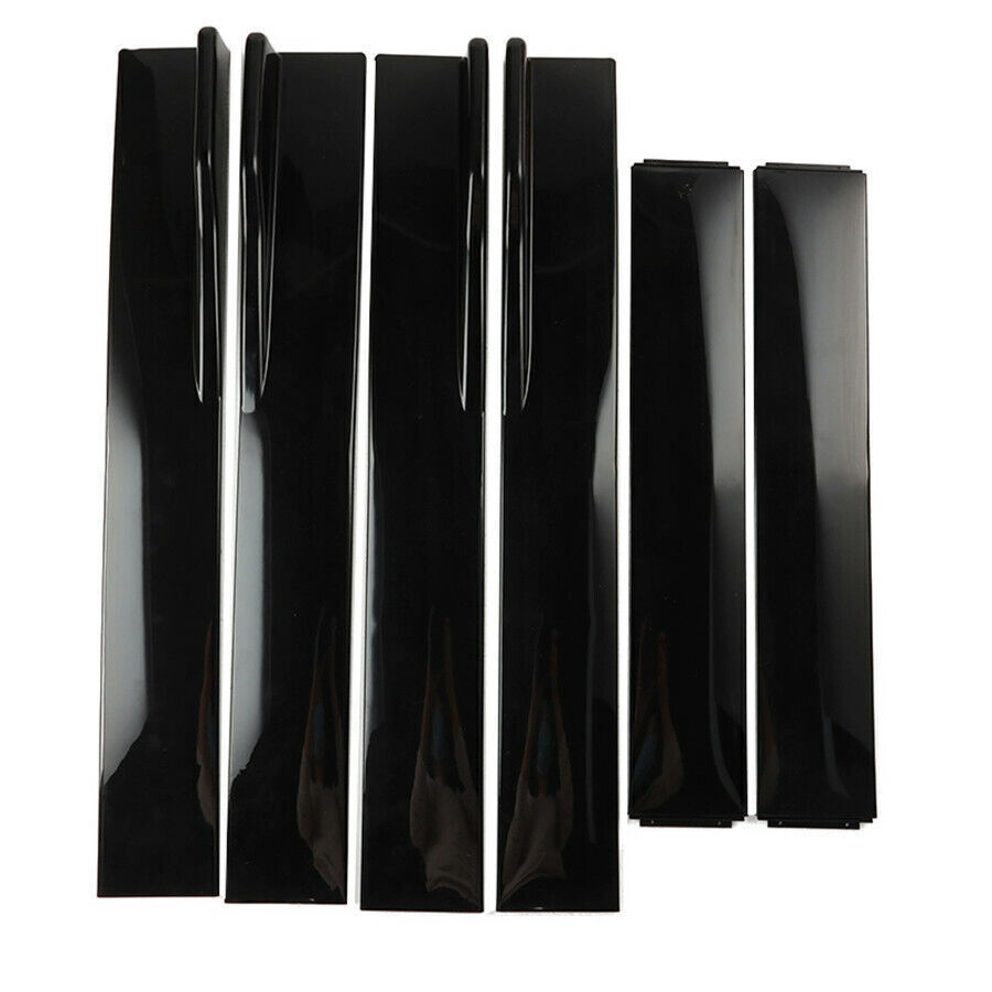 78.7/2M Side Skirt Extension Winglet Rocker Panel Splitter Lip Glossy Black US
