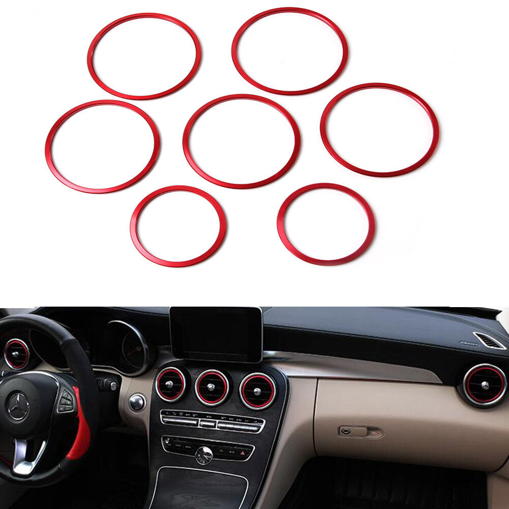 7-piece air conditioning cover decoration set suitable for Mercedes-Benz C-Class, Glc-Class, W205, X253