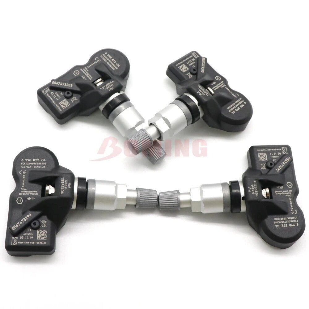 4X New TPMS Tire Pressure Sensor 36106798872 for BMW F30 328i 335i for MINI R57
