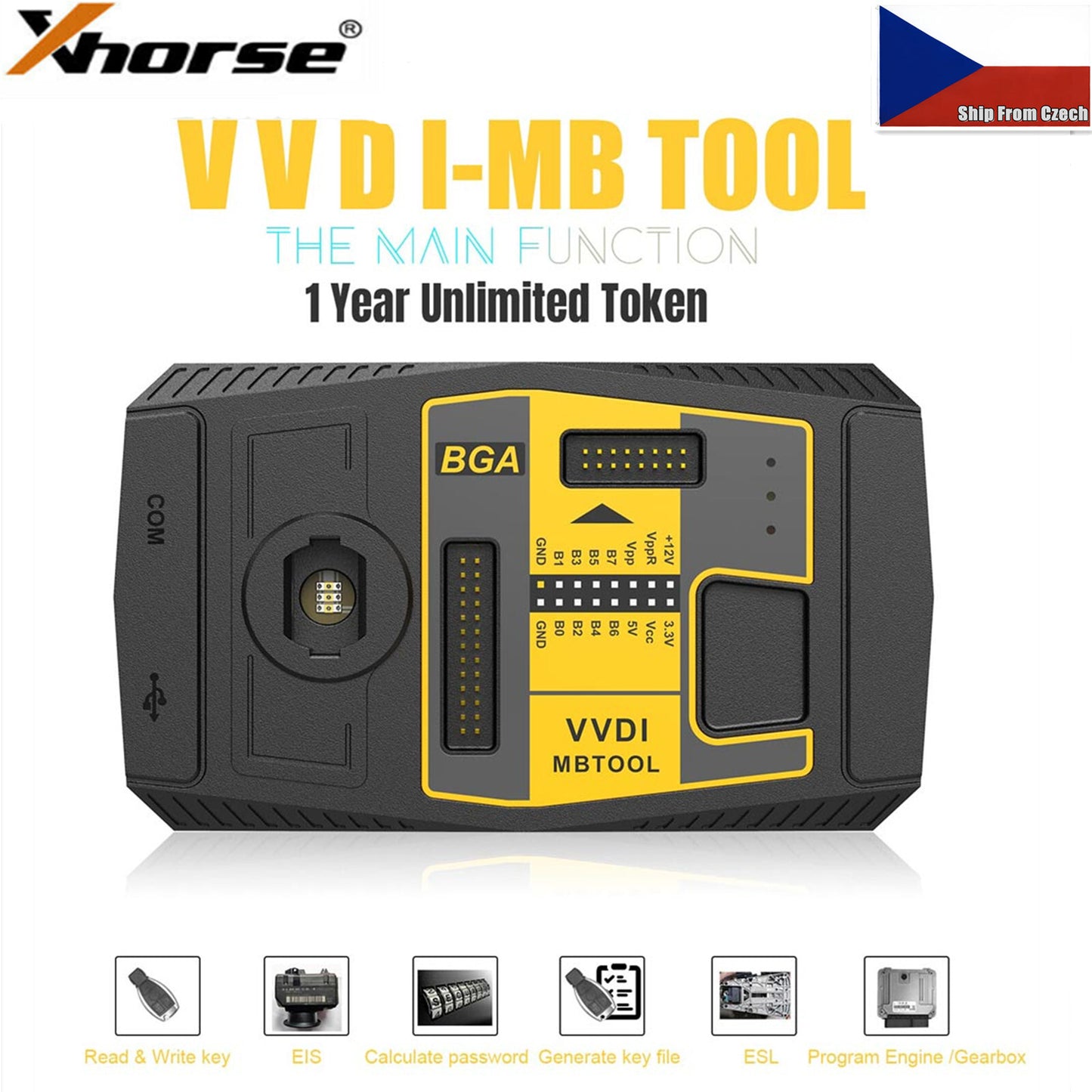 VVDI MB Tool Programmer Diagnosis with 1 Year Unlimite BGA Token for Benz