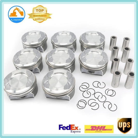 8X Engine Pistons Set for Mercedes-Benz ¦µ24mm ¦µ92.9mm W166 W221 W222 4.6L /4.7L
