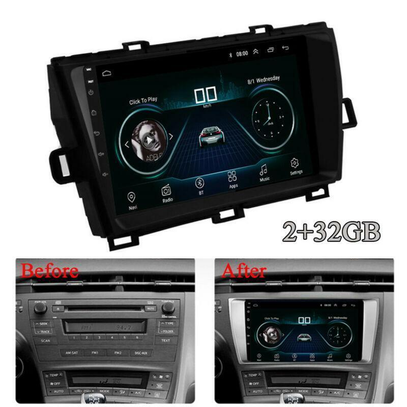 9 Android 9.1 2+32GB Car Stereo Radio GPS Navi Player for Toyota Prius 2009-13