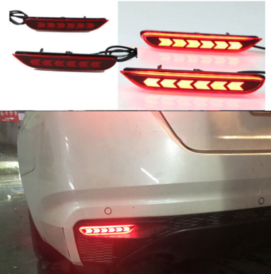 for Nissan Rogue 14-2016 Led Rear Bumper Reflector Light Lamp Brake Light Repair