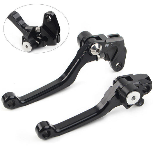 for SUZUKI RM125 RM250 RM85 RM 85/125/250 Pivot Brake Clutch Levers Aluminum BLK