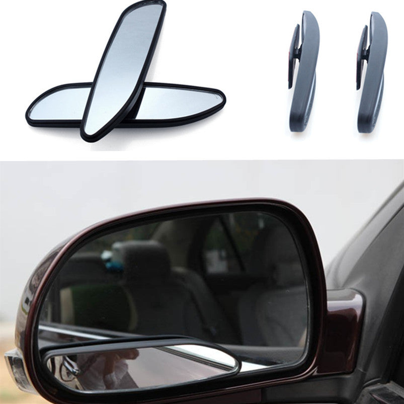 2Pcs Car Rearview Conve Blind Spot Side Rear View Wide Angle Convex lens Mirror