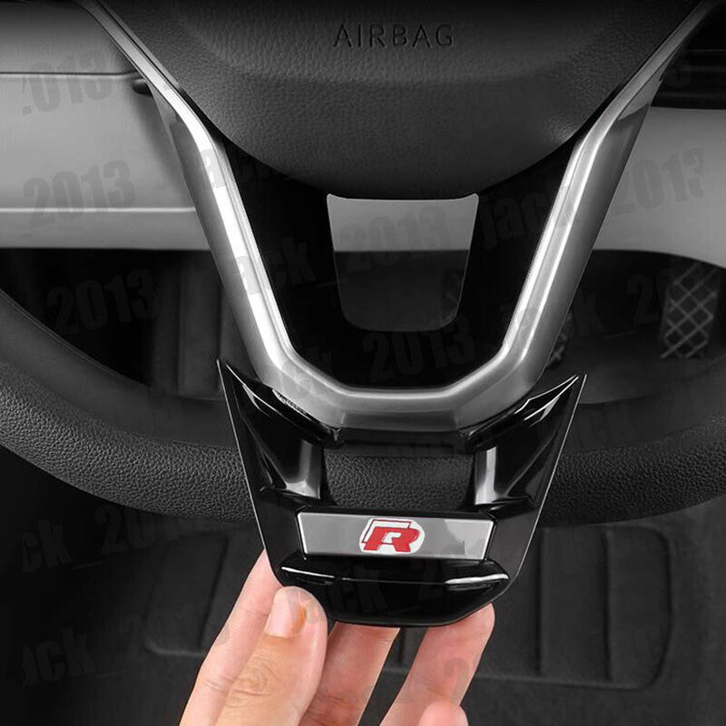 Black Steering Wheel Sequin Cover Trim for Volkswagen for VW CC 2021-2024