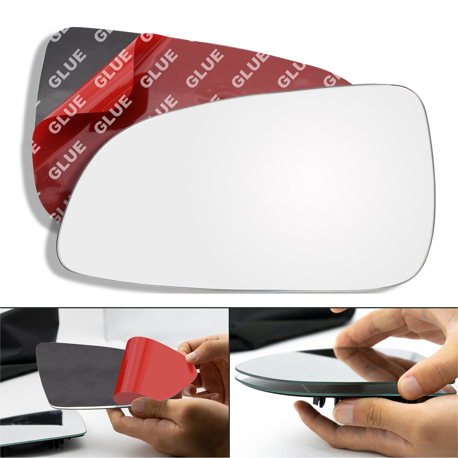 for Opel Astra H 2004-2009 mirror glass left driver's side convex for gluing NEW