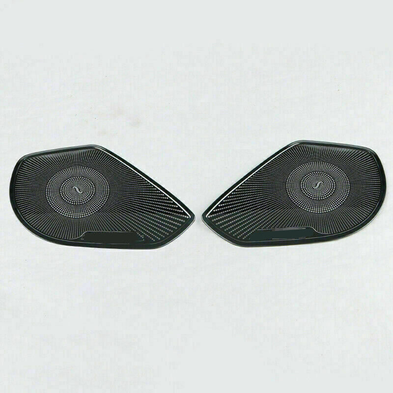 2for Honda Accord 2018-2022 Black Titanium Inner Door Horn Speaker Frame Trims