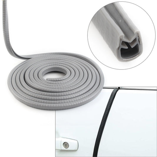10feet Door Trim Edge Lock Guard Moulding Rubber Seal Strip Protector Grey