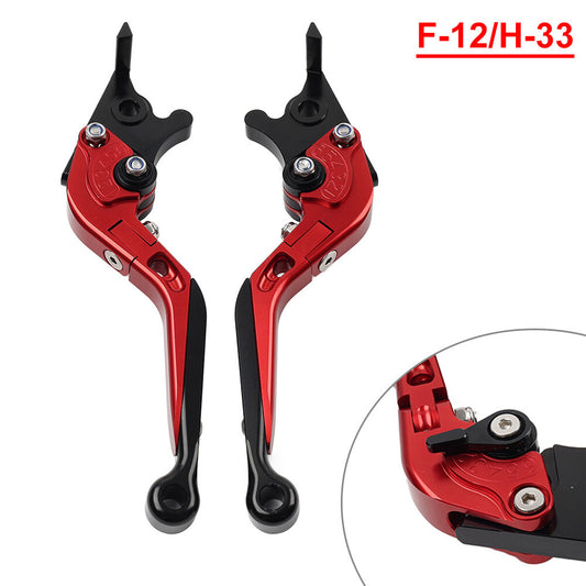 CNC Folding Extendable Brake Clutch Levers for Honda VFR1200/F 2010-2014 Red