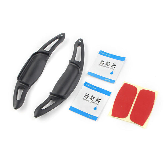 Black Steering Wheel Shift Paddle Shifter Extension Fit for TOYOTA for CAMRY 2018-2020