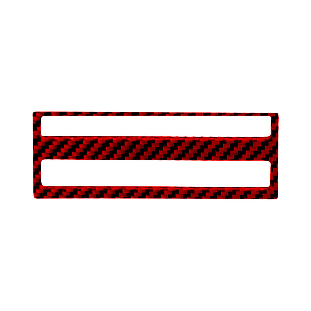 Red Carbon Fiber Radio Control Button Frame Cover Trim for Toyota Matrix 2009-14