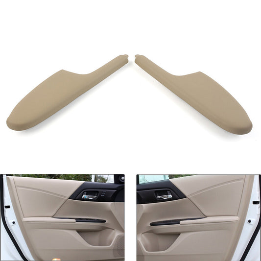 2x Front Door Armrest Lid Latch Cover Panel Trim Armrest Mat Protector for Honda
