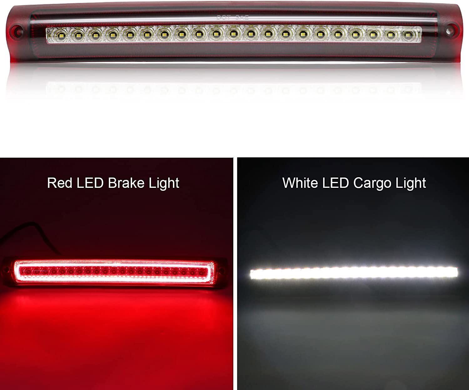 Applicable to 2000-2005 Excursion 97-03 for Ford F150 LED Third Brake Light and Third Stop Taillight