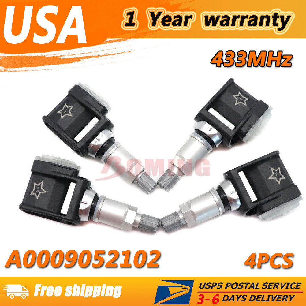 4PCS A0009052102 Tire Pressure Sensor TPMS for Mercedes-Benz W213 E-class CLS US