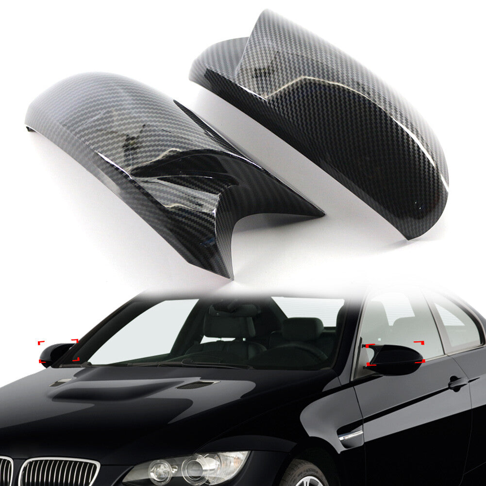 Rearview Mirror Cover Caps Fit for BMW E81 E82 E87 E88 E90 E91 E92 E93 PRE-LCI Pair