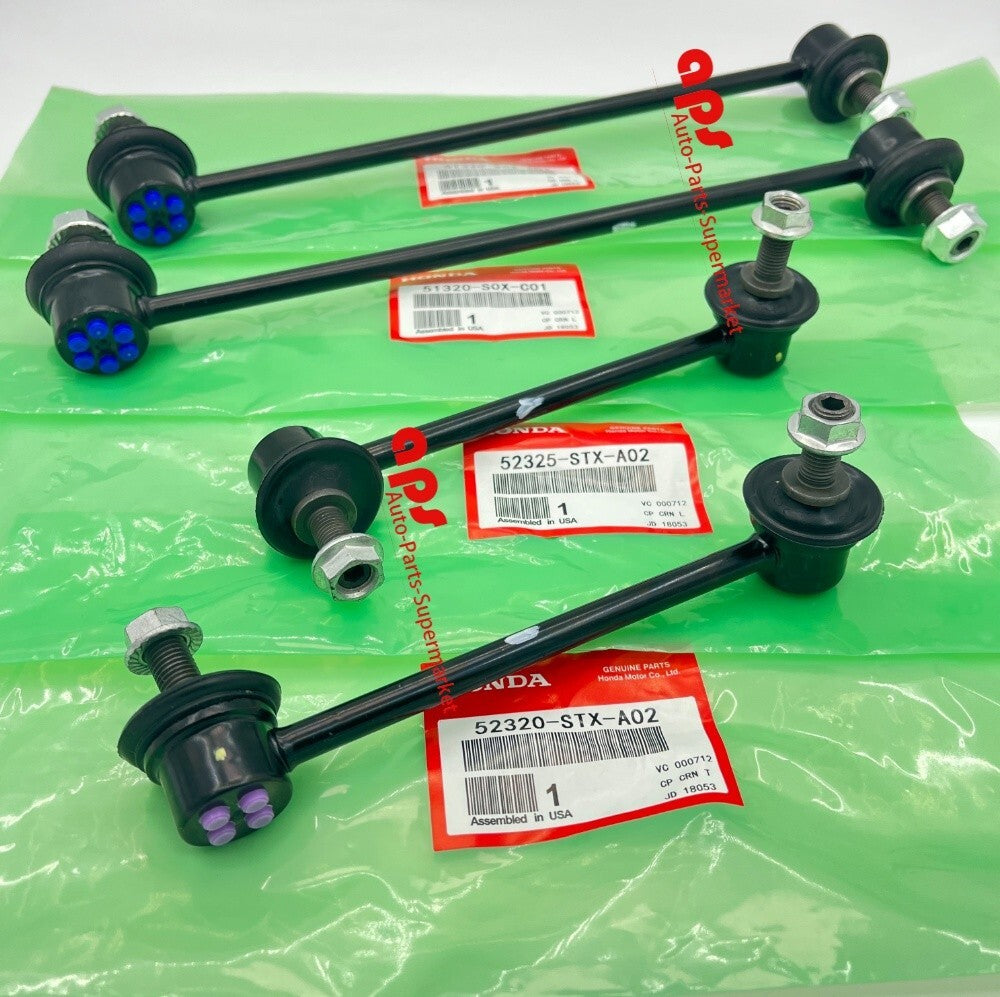 Equipment Manufacturer 4-Piece Front and Rear Rocker Stabilizer End Chain Kit for 07-15 Pilot MDX ZDX