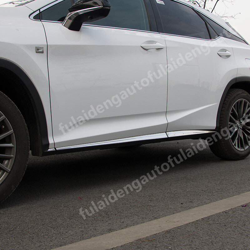 4pc for Lexus RX350 RX450H 2016-2022 Stainless Body Side Door Molding Cover Trim