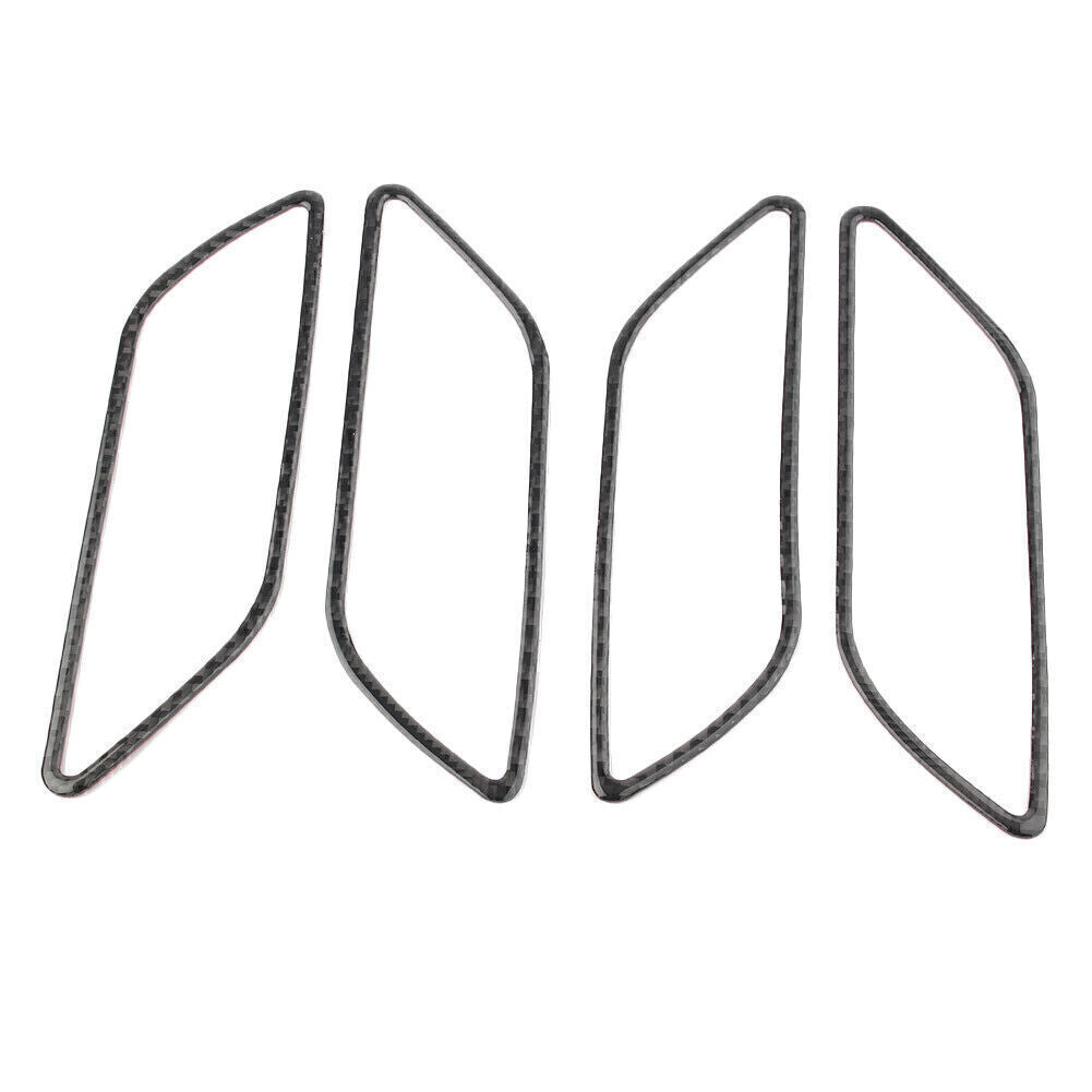 for Audi A3 S3 2014-2018 15 4x Real Carbon Fiber interior Door Handle Decor Trim