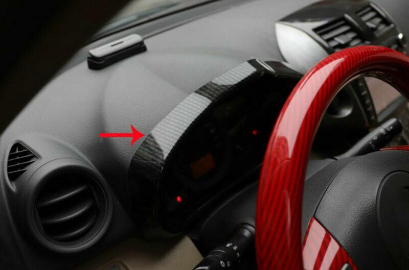 Car for Toyota RAV4 06-12 ABS Carbon Fiber Instrument Panel Frame Cover Trim 1PC