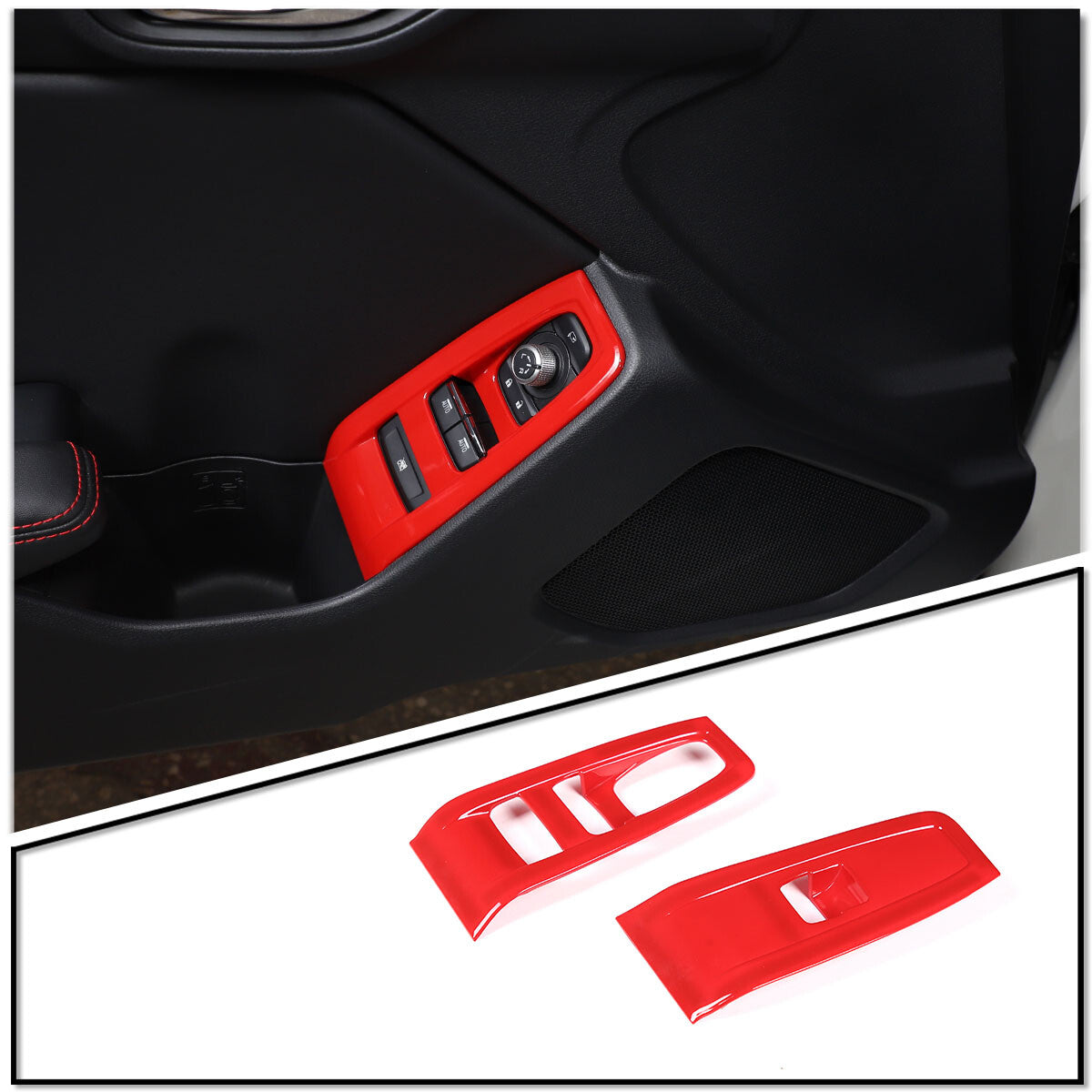 ABS matte black rear air vent frame trim cover for Ford Maverick 22-23