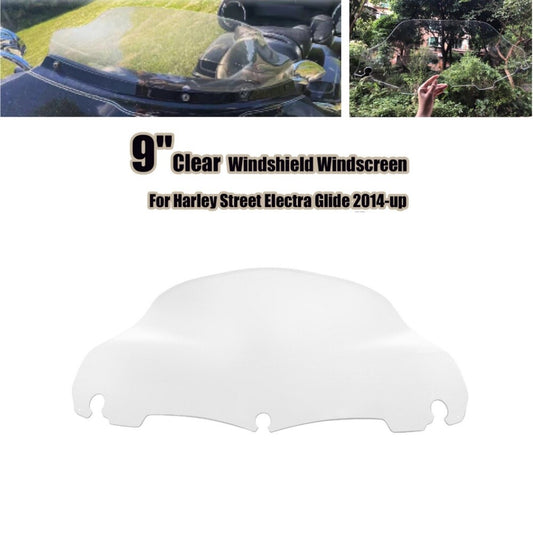9 Wave Windshield Windscreen Clear for Harley Touring Electra Street Glide CVO
