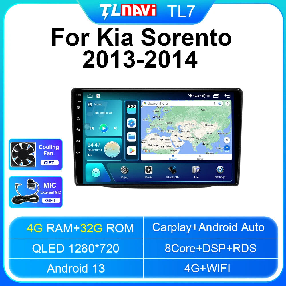 Android Car Radio for KIA for Sorento 2013-2014 Stereo GPS Multimedia Player Screen