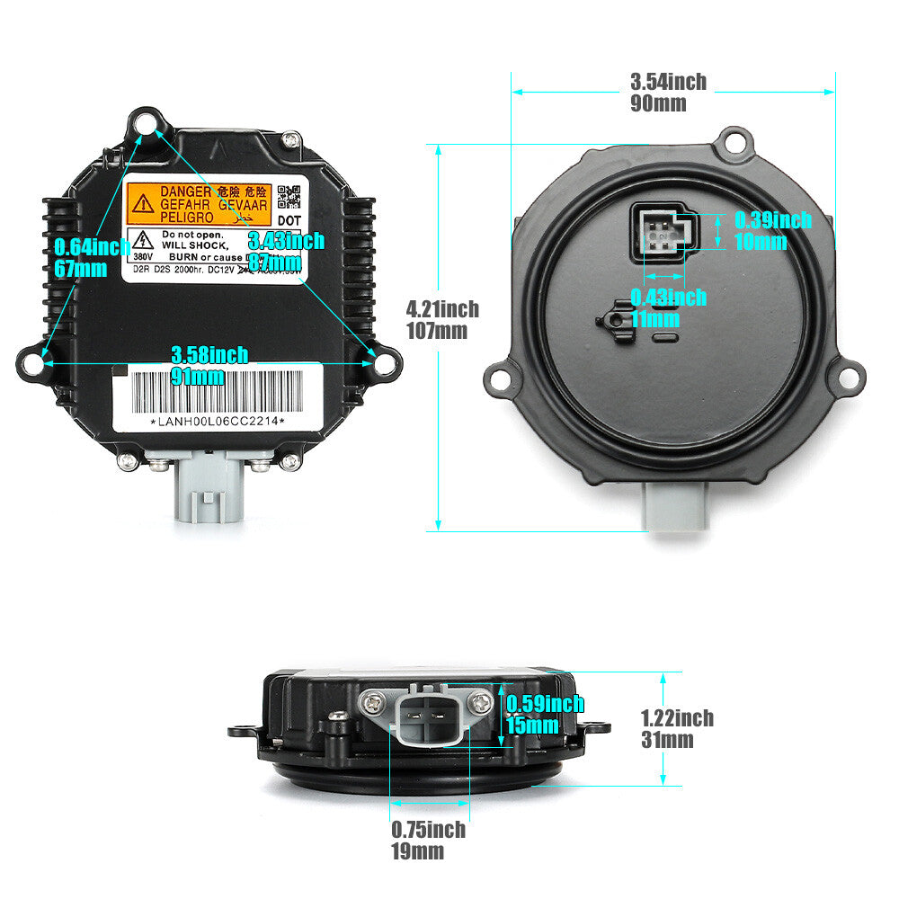 HID Xenon Headlight Ballast for Infiniti G35 FX35 for Nissan 350Z 3.5L 2003-2008 New