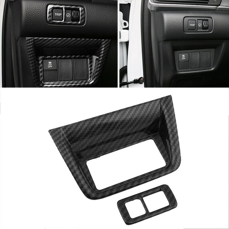 for Honda Accord 2018-2022 Carbon fiber Headlight Function Switch Button Cover