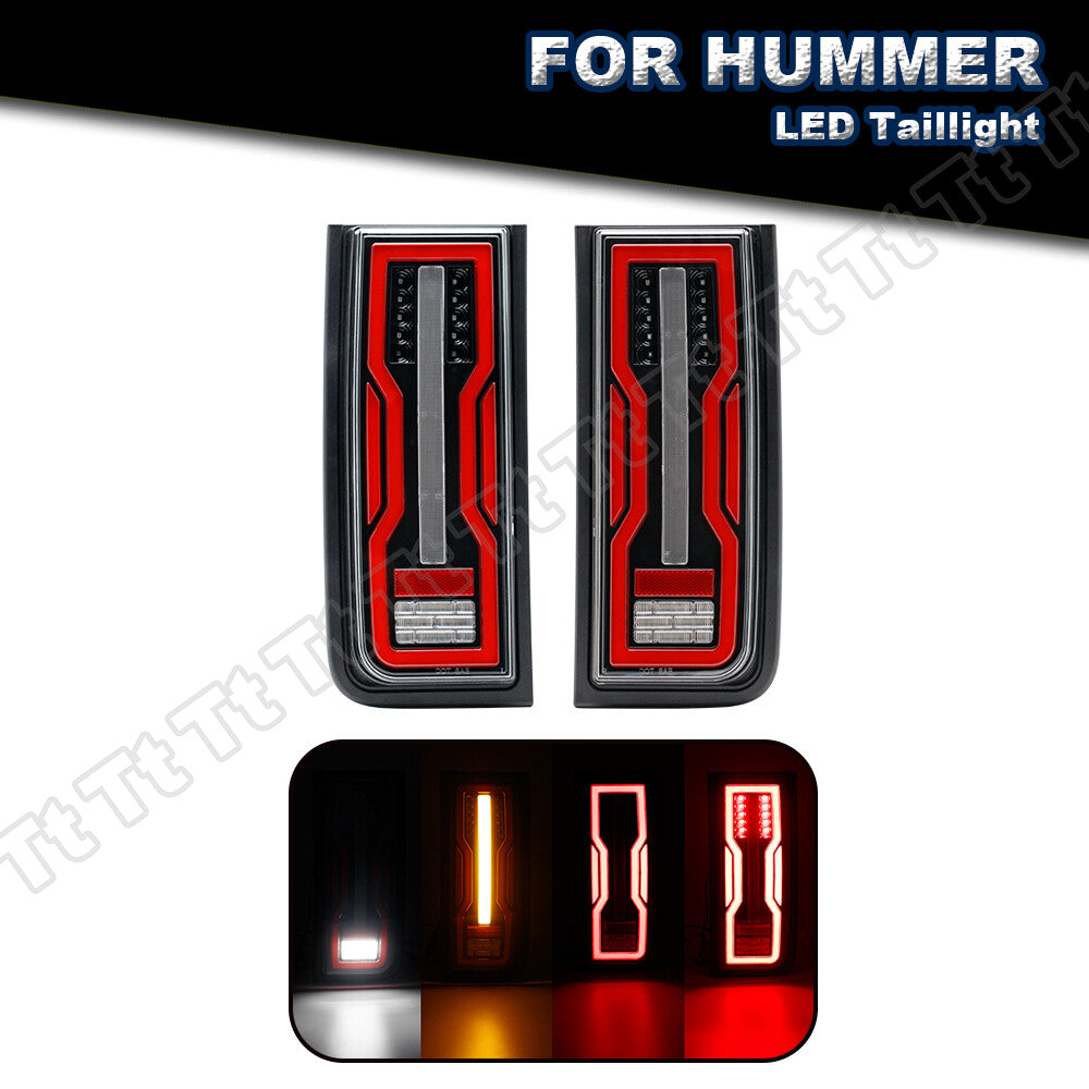 Applicable to 2005-2009 for Hummer H2 SUVs: Rear LED taillights, turn signals, and reverse brake lights.
