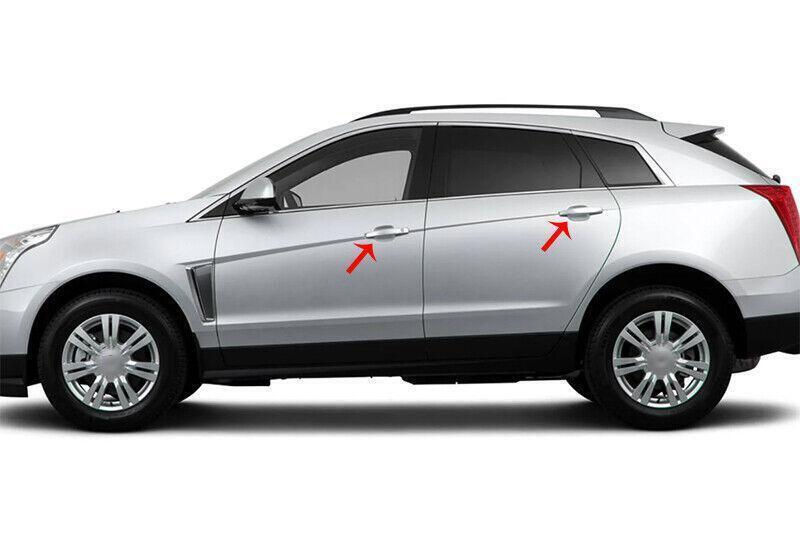 For 2010-2016 for Cadillac SRX SUV Chrome Outdoor Door Bowl Cover Trim 4PCS