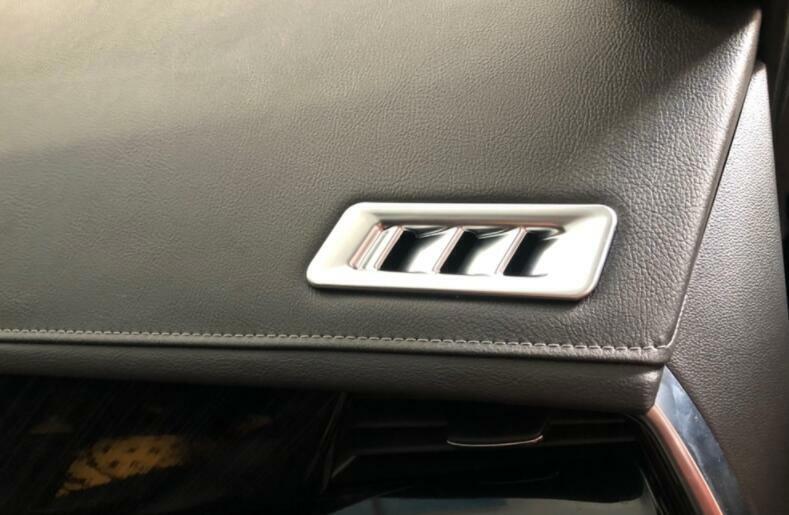 for Cadillac XT5 2017-2022 Matte Silver Inner Console Air Outlet Vent Cover Trim