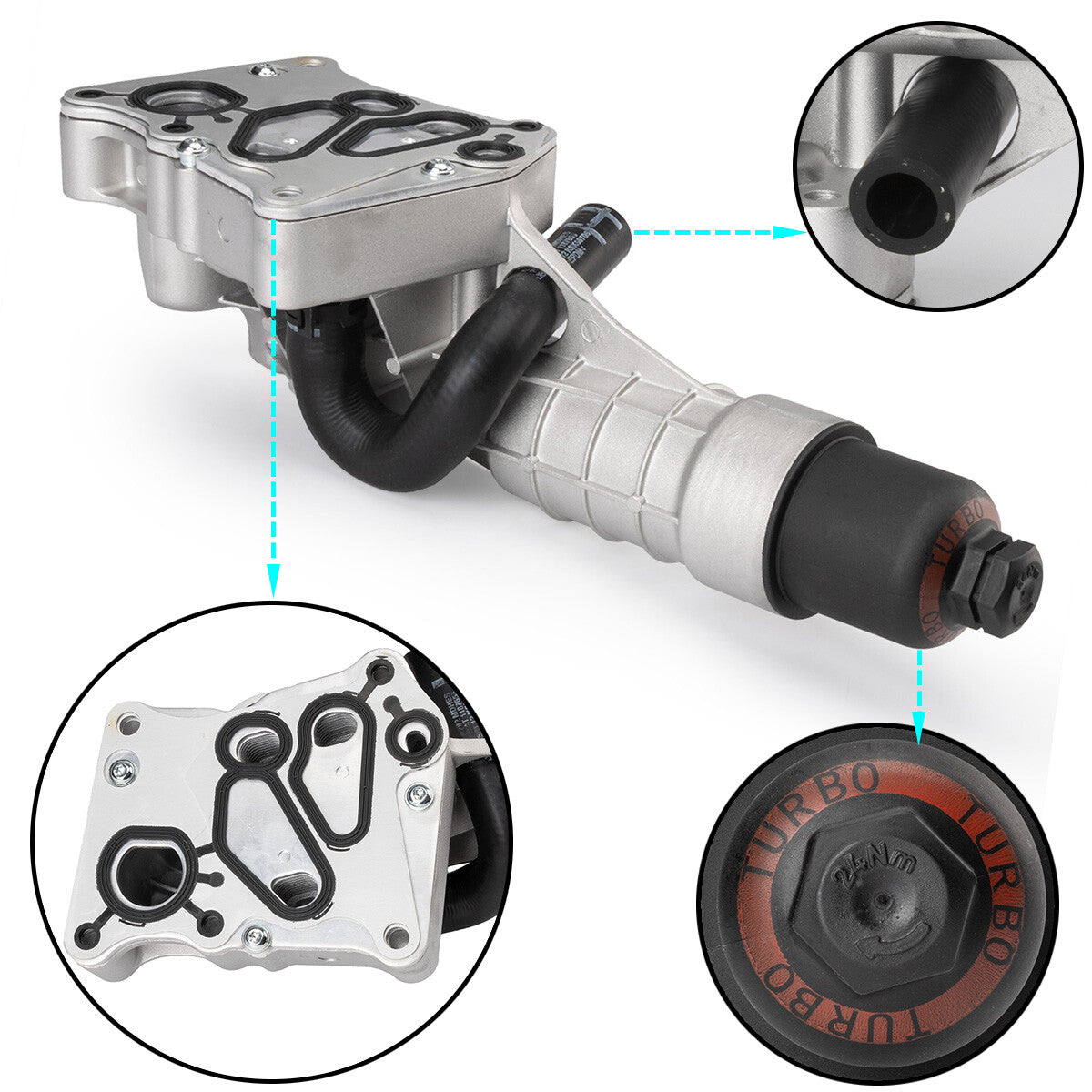 2711801410 Oil Filter Housing for Mercedes-Benz C250 SLK250 Coupe 2012-2015