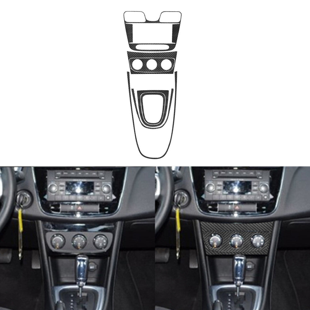 Carbon Fiber Automatic Gear Center Control Cover Trim for Chrysler 200 2011-2014