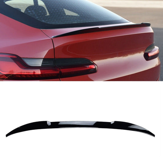 for BMW X4 G02 2019-2022 Gloss Black Rear Trunk Spoiler Lip Roof Wing Cover Trim