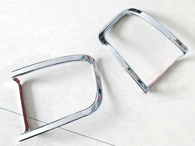 for Toyota LandCruiser Prado LC200 2016-2019 Chrome Rear Fog Light Frame Trim 2X