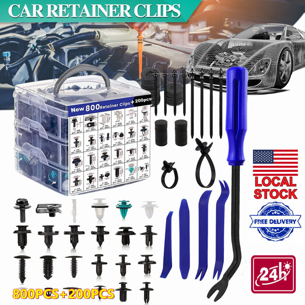 1000-piece pack of car door clips suitable for Ford , GM, for Toyota , for Honda