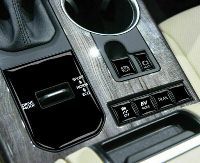 Black Central Console Gear Shift Button Cover Trim for Toyota Highlander 2020-23
