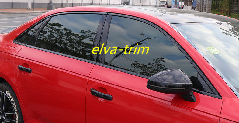 For 2016-2020 for Audi A3 S3 Sedan Black Window Frame Trim Strips Cover trim S.Steel