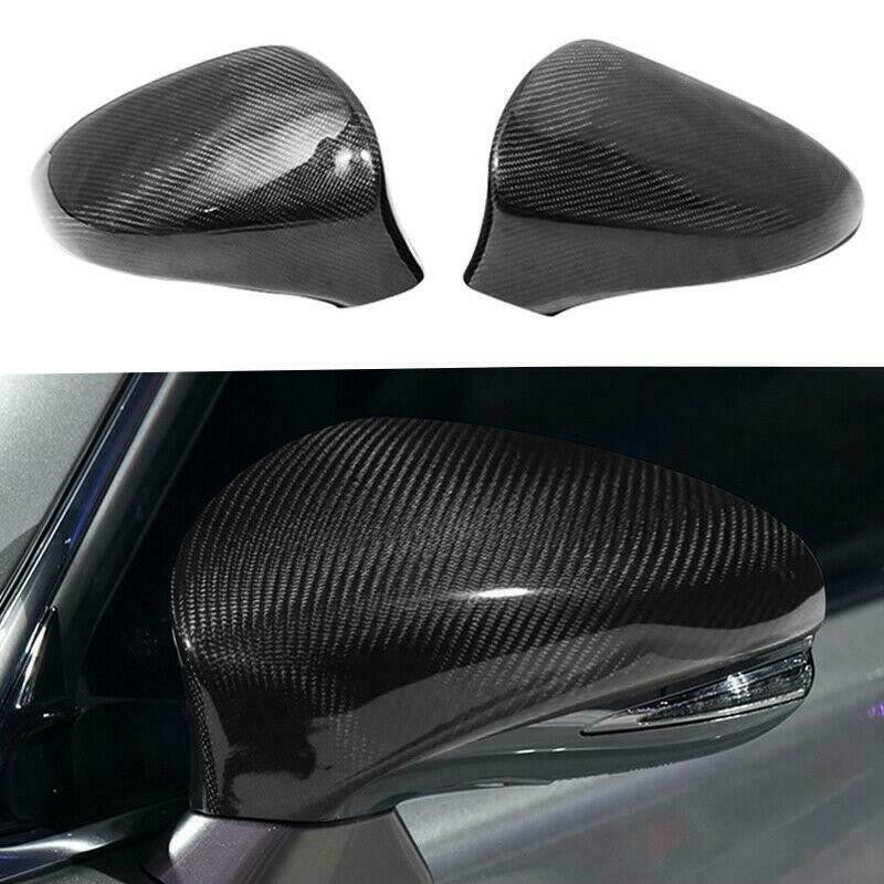 Real Carbon Fiber Car Side Mirror Cover Caps 2pc For 2013-2018 for Lexus ES350 ES300