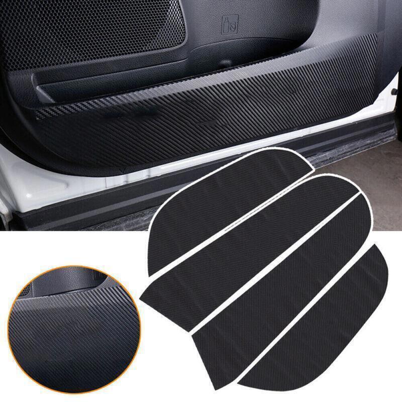 for Toyota Rav4 13-2018 Carbon Fiber Pu Door Anti-kick Panel Guard Cover Trim 4X