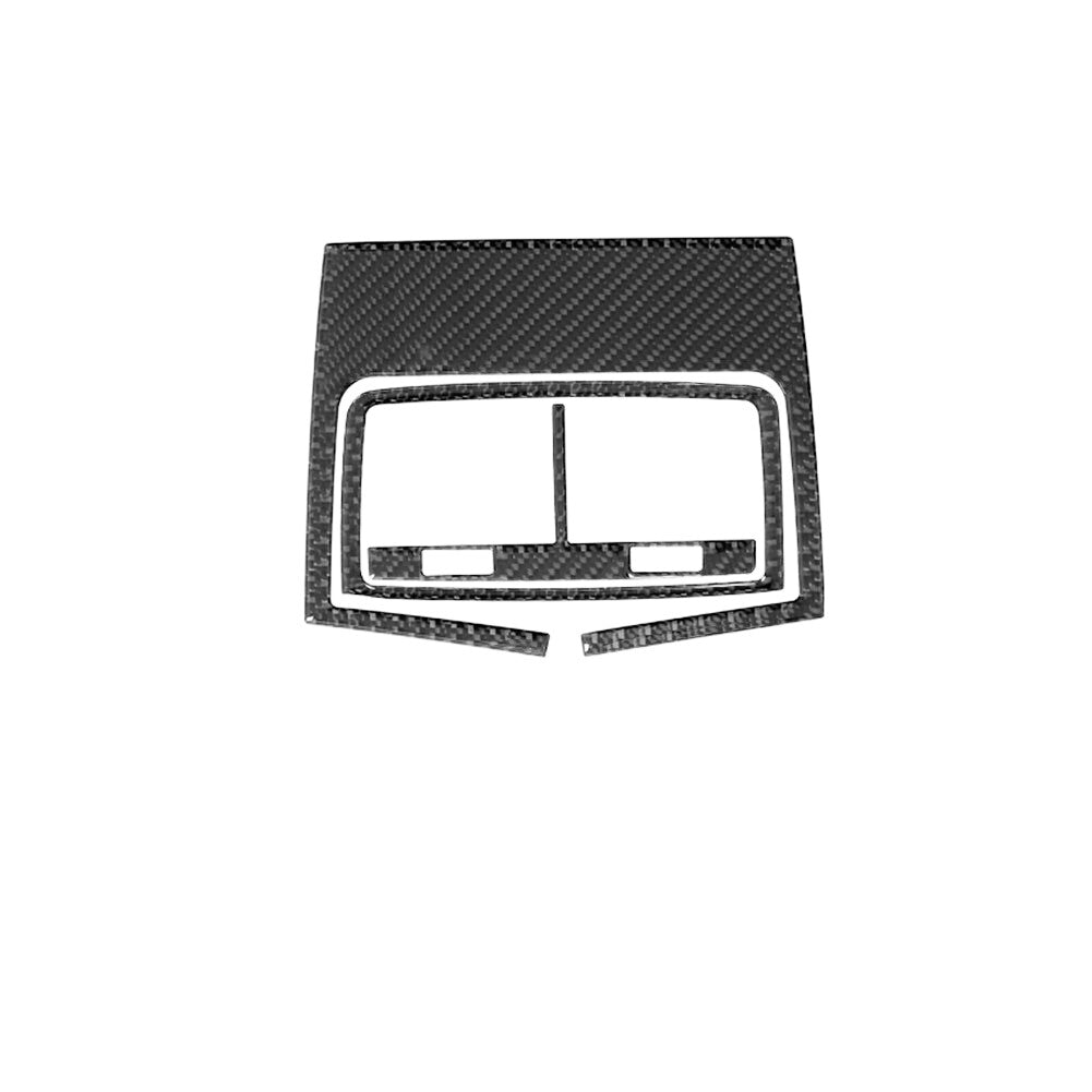 3Pcs Carbon Fiber Rear Air Vent Outlet Frame Cover Trim for Audi Q7 2007-2015