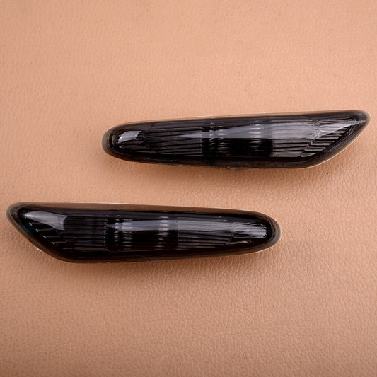 2x Smoke Lens Side Indicators Light Turn Signal fit for BMW 328i 2007-11 New