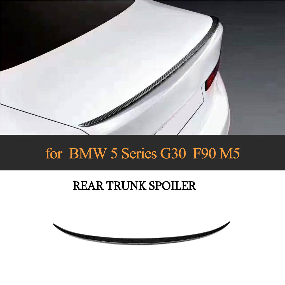 Carbon Fiber Rear Trunk Spoiler Boot Wing Lip for BMW G30/G38 530i F90 M5 18-19
