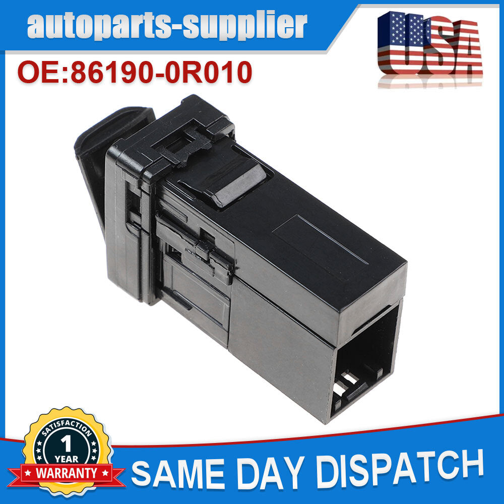 USB port adapter jack 86190-0R010 is suitable for Toyota RAV4, for Camry , Yaris, for Corolla , and for Avalon .