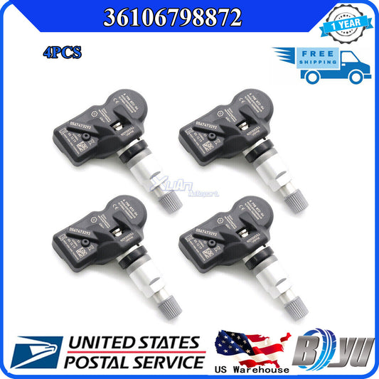 for BMW TPMS 4 NEW Tire Pressure Monitoring Sensor 6798872-04 36106798872 433MHz