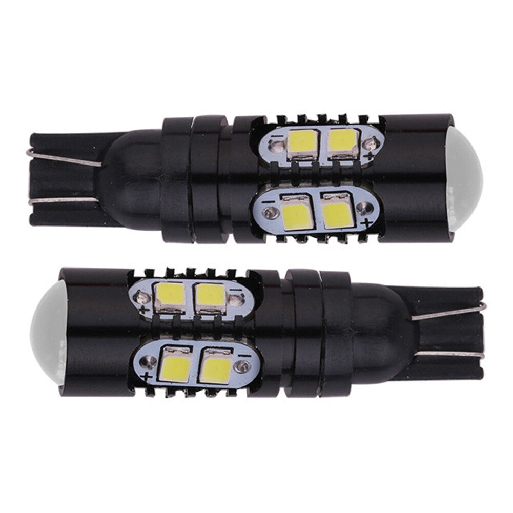Auto T10 2323 10-SMD LED Bulbs Bright Lights White Lamps 12V 24V