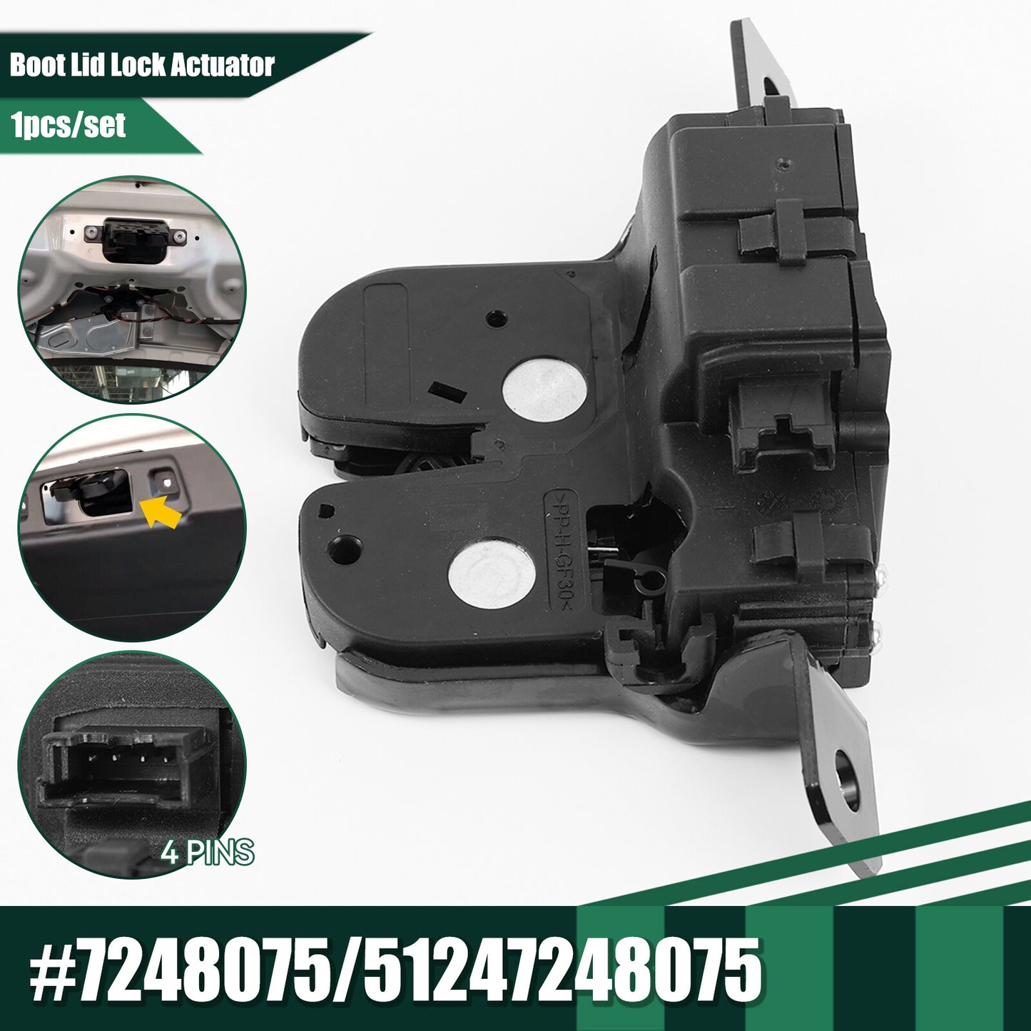 51247248075 7248075 Tailgate Boot Lid Trunk Lock Latch Actuator for BMW F20 F21
