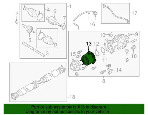 COUPLING ASSY-ELECTRICAL for Nissan for Infiniti 38761-3KA0B 387613KA0B - new