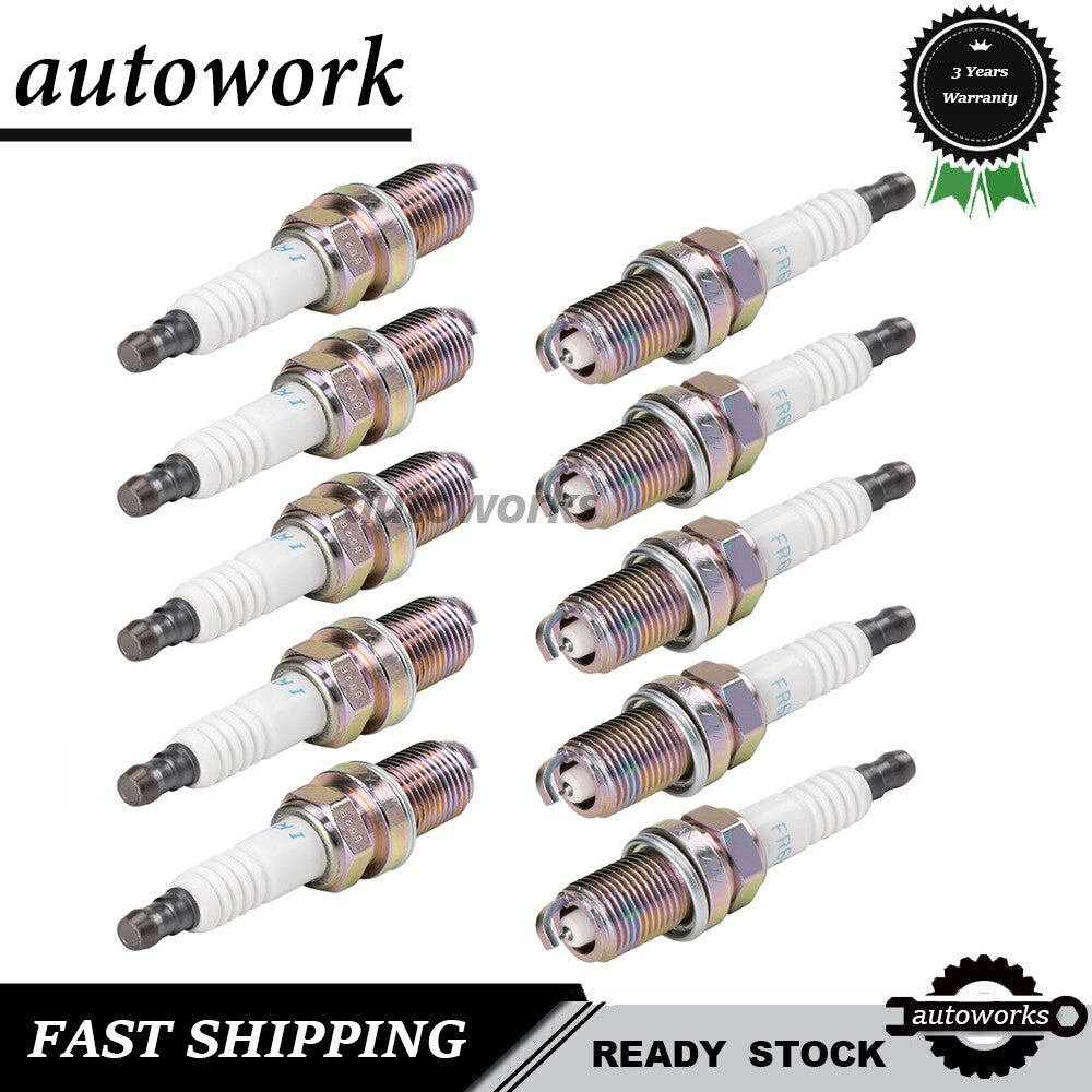 10PCS FR6EI MN163236 New Iridium Platinum Spark Plug for Mitsubishi Outlander